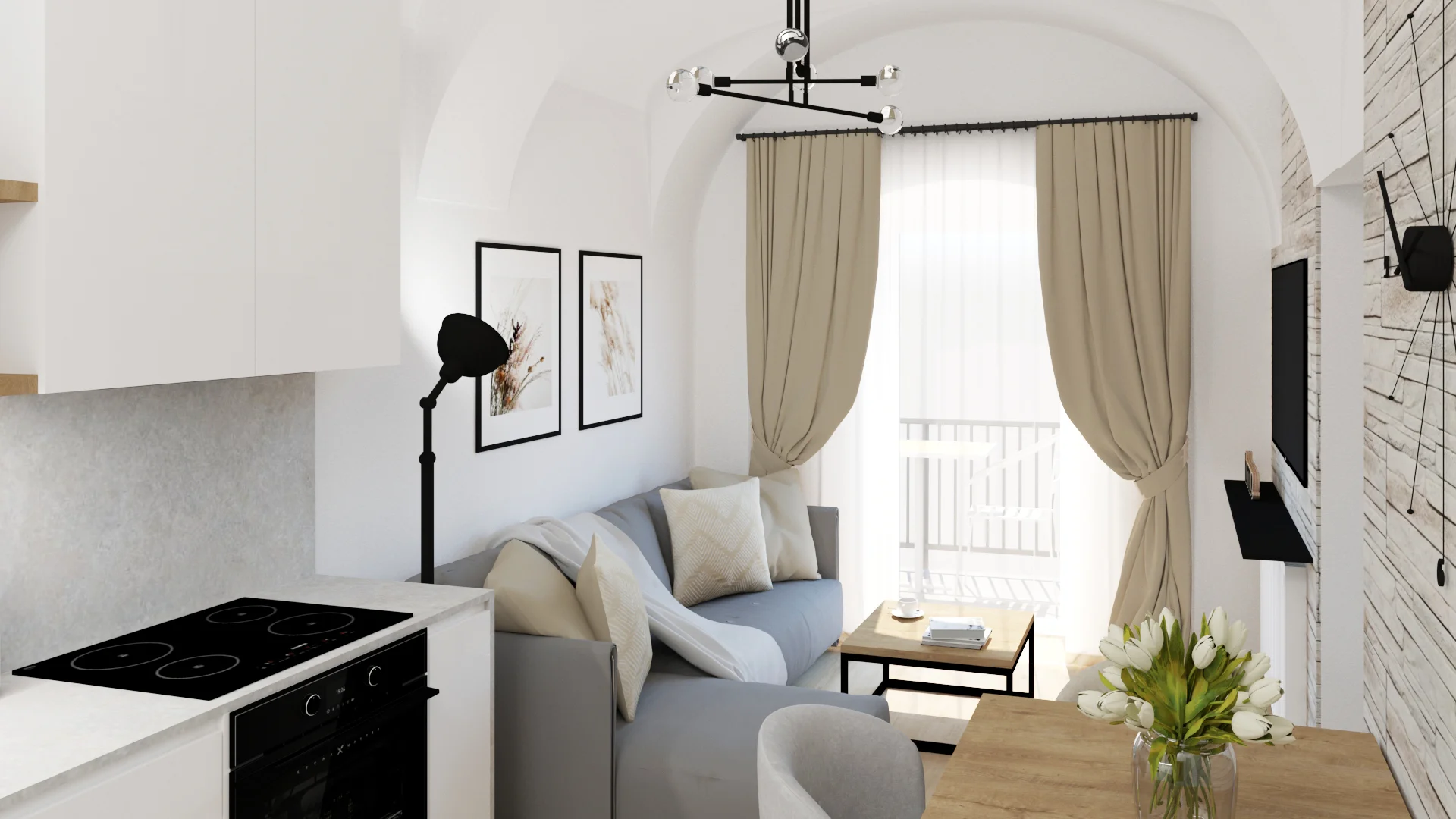 Interior, Apartment Reconstruction, Stará Ľubovňa