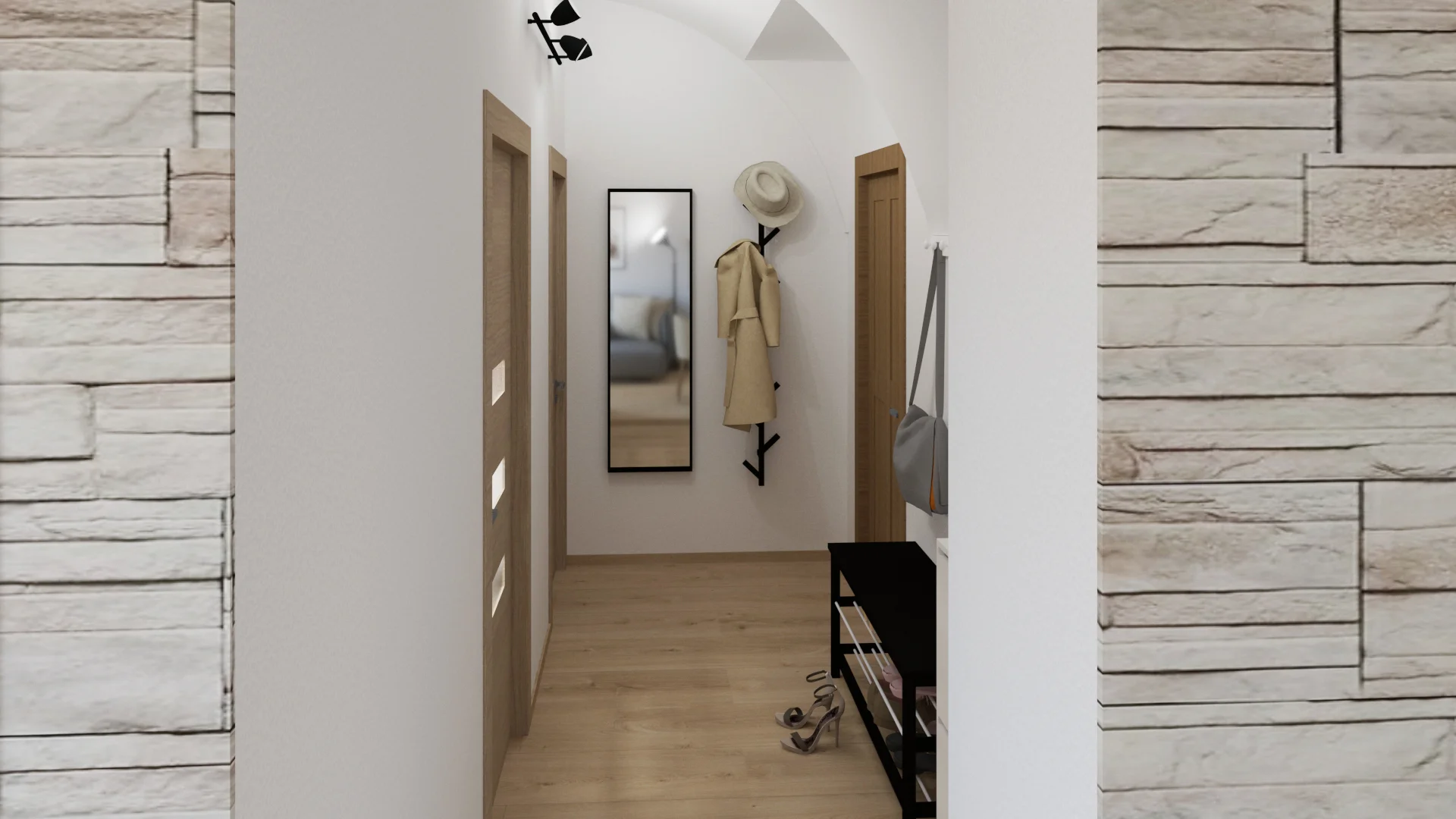 Interior, Apartment Reconstruction, Stará Ľubovňa — 9