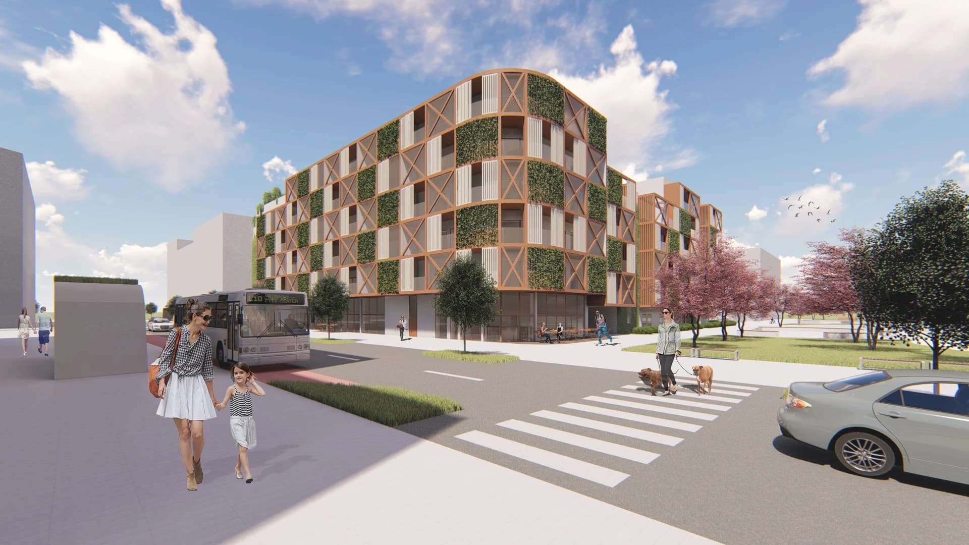 Architectural Study, Apartment Building, Bratislava