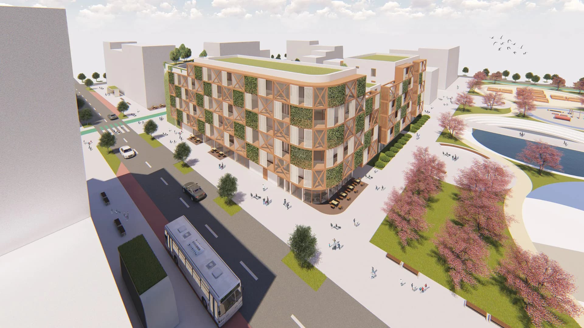 Architectural Study, Apartment Building, Bratislava — 13
